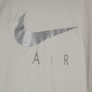 Nike Air Cream Tee with Silver Logo